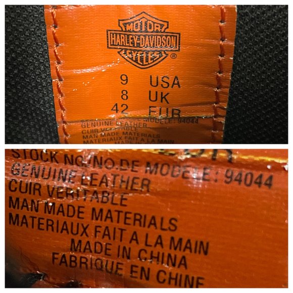 Harley Davidson Casper Leather 8 inch Motorcycle Biker Boots 94044 - Picture 12 of 12